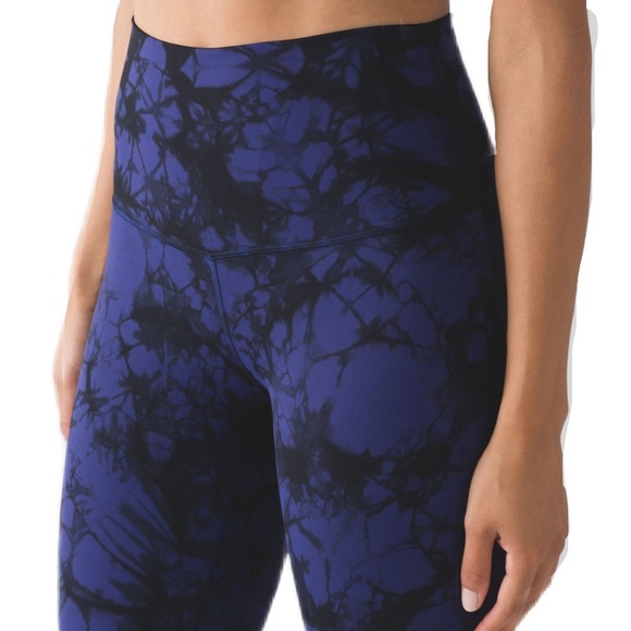 Lululemon - Wunder Under Pant Hi-Rise - Shibori Blue/Purple - Picture 1 of 9